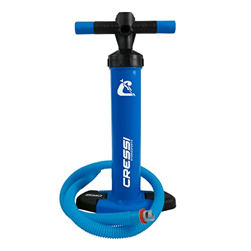 Cressi Feather High Pressure Inflation Hand Pump, Pompa Manuale Unisex Adulto, Blu (Blue), Taglia unica