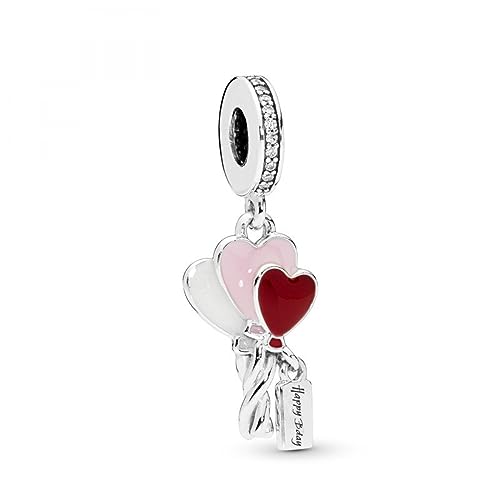 PANDORA Heart Balloons, Mixed Enamel & Clear CZ3