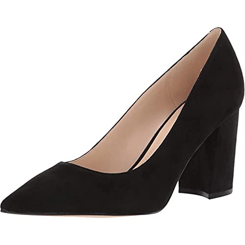 NINE WEST Women's Cara Pump, Black2, 9