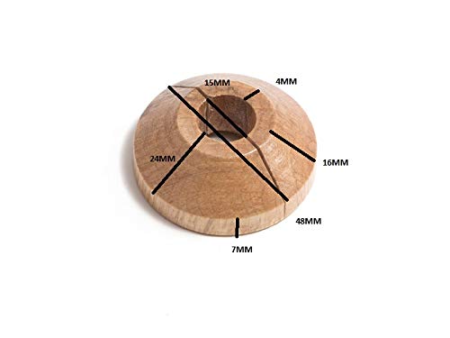 Visua - Lot De 2 Colliers De Tuyaux En Bois Massif