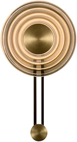 Aplique decorativo moderno de pared LED oro con sombra de cristal soplado