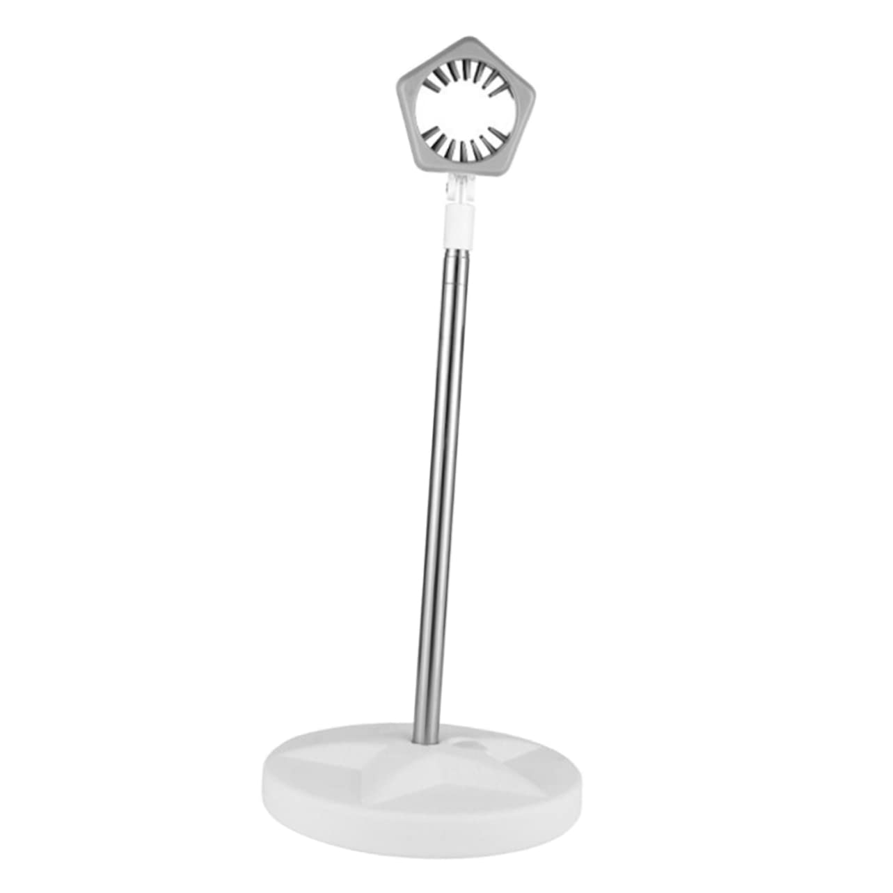 Supporto per Asciugacapelli Regolabile 50-106cm in Acciaio Inox per Toelettatura Pet e Uso Domestico, Porta Phon Mani Libere Bianco per Amici degli Animali
