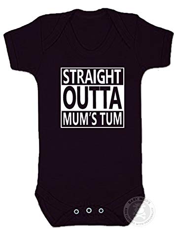 Chaleco de bebé Straight Outta Mum's Tum | niños o niñas |...