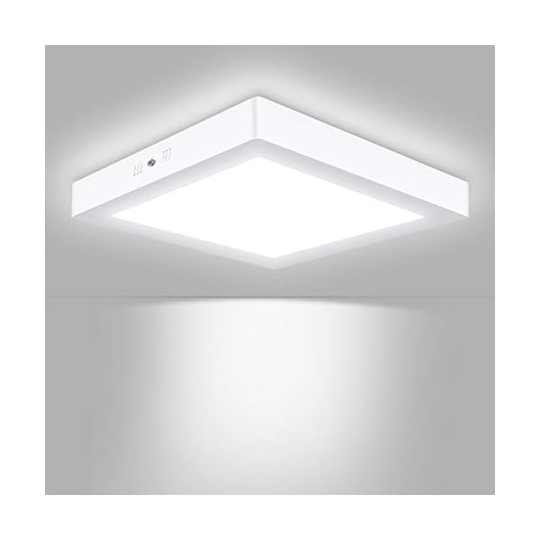Unicozin LED Ceiling Light, 150W Equivalent, 24W 2000lm, 30 x 3.8 cm, Square, Surface Mounted Led Ceiling Lamp for Kitchen, Living Room, Hallway