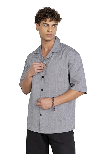 Image of Aatman Men's Half Sleeve | Casual | Box Fit | Cuban Collar Shirt