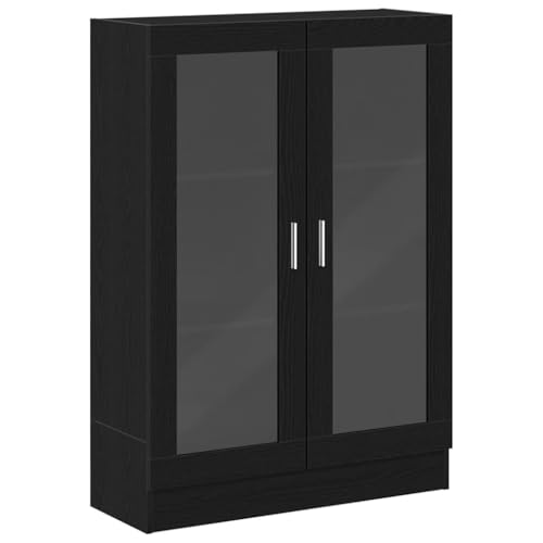 vidaXL Bibliothèque chêne Noir 82,5x30,5x115 cm Bois d'ingénierie, bibliothèque, Armoire de Rangement, Support de Rangement, étagère, étagère à Livres