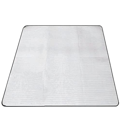 Luzhengyang Aluminum Foil Camping Mattress Pad | Keep Dry & Warm While Sleeping | Compact & Weight Picnic Blanket | Multi-Purpose Outdoor Mat | Material - Silver, 200x150cm