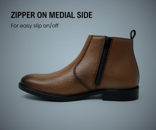 Image of Kraasa Flint Chelsea Boots for Man | Vegan Leather Slip-On Ankle Boots