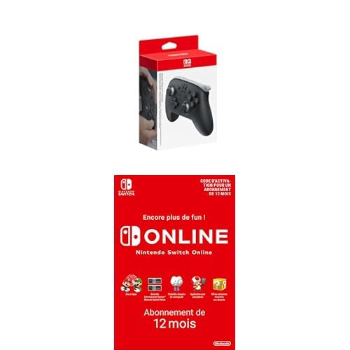 Nintendo Pro Controller Switch 2 + 12 Mois Switch Online