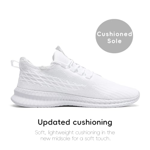 Image of Women's Tennis Running Walking Shoes Slip on Casual Non Slip Athletic Workout Gym Sneakers Fashion Lightweight Breathable Mesh Jogging Work Sports Outdoor Shoe