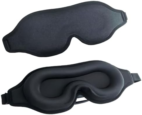 Máscara de Dormir 3D Blackout Total – Tapa Olho Confortável com B...