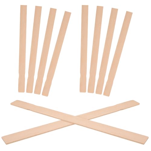 MAGICLULU Varillas para Mezclar Pintura de Madera de Abedul 355X27X34 MM 10 Unidades Palitos para Mezclar Resina Epoxi y Manualidades Herramienta para Bricolaje y Artesanía Reutilizable