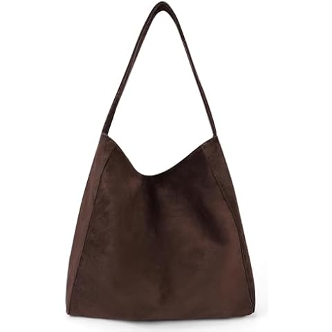 GETERUUV Brown Suede Hobo Handbag Cover