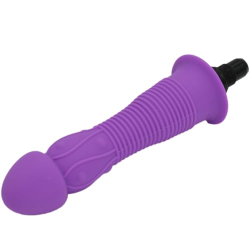 SANNMAO Cabeza de pistola de masaje de silicona morada, accesorio masajeador de tejido profundo para alivio muscular de espalda y cuello y accesorio de masajeador muscular corporal eléctrico portátil