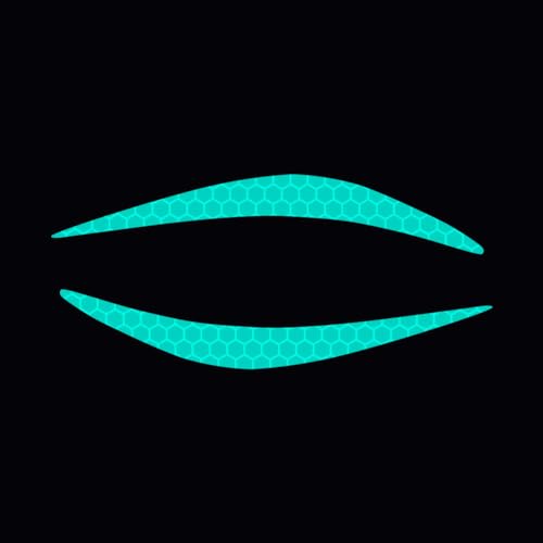 Image of 4 Pcs Reflective Eyeliner Car Decals-2 Pair Super Bright Vinyl Stickers for Headlights, High Reflective Car Headlight Eyelashes Sticker Cute Girl Car Accessory (Mint Green)