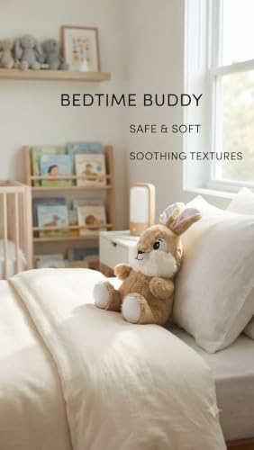 Image of Bunny Rabbit Soft Toy 30 CM | Ultra Soft Plush Stuffed Animal for Kids, Boys & Girls | Cute Bunny Teddy for Baby | Cuddly Plush Toy | Birthday Gift | Nursery Room Decor | Brown & White