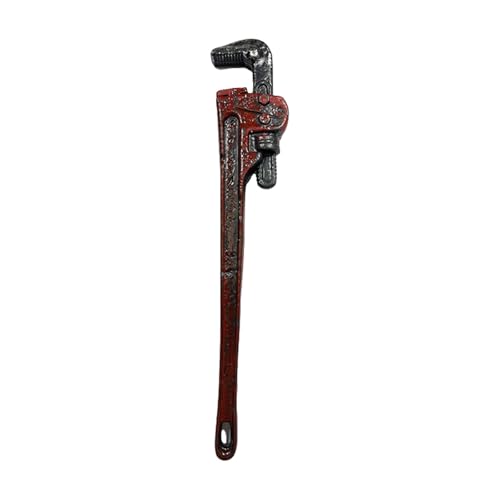Bottone Llave falsa/llave inglesa de juguete realista para fotos de Halloween, cosplay, suministros de fiesta de terror, llave falsa de sangre realista/palancas, a, Talla única