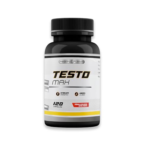 Testosterona hombre | Energía, Fuerza, Musculación y Vigor | Maca Andina, Ginseng, Tribulus y Taurina | Estimulante Energético | Mejora el rendimiento deportivo y muscular | Vigorizante | 120 cápsulas