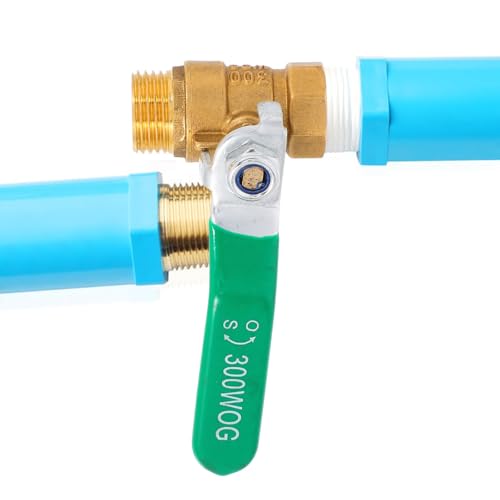 Válvula de bola de cobre DN15 con conexión roscada y diseño compacto verde para tuberías de agua 8