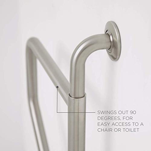 Seachrome Bathroom Grab Bar, Wall to Floor Stainless Steel Swing Away Grab Bar, 1 1/4-Inch Diameter, Handicap Grab Bar, Safety Rail, Satin Stainless (Model: GW-4339-Q-SS) by Seachrome - Image 5