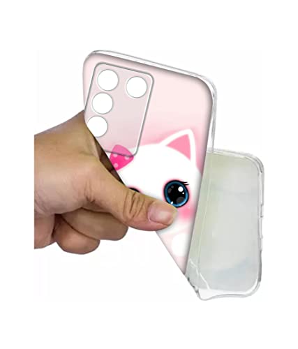 Image of Amazon Brand- Solimo Babby Kitty Printed Silicon Soft TPU Back Case Cover Compatible for Vivo S16 5G / V27 5G / V27 Pro 5G