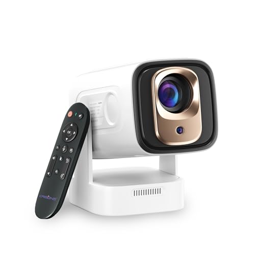 Image of Krisons Razor-005 Smart Projector|1080P Native |4K HD Short Throw|Bluetooth Remote|Upto14000 Lumens|Wi-Fi 6 /BT5.4|Android| Auto Focus /Keystone |Primevideo,Hotstar,Netflix|HDMI, USB,Screen Mirroring