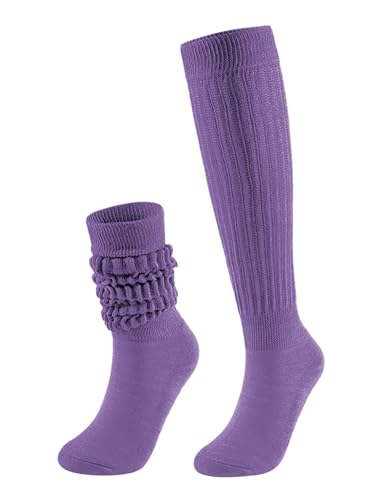 Image of Slouchy Socks for Women Stretchy Knee-High Scrunch Socks Soft Long Slouch Boot Socks