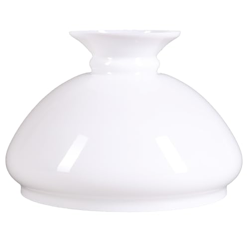 Petroleumglas Lampenglas Ersatzglas Leuchtenglas Petroleumlampe Vestaschirm Einbaumaß Ø 218mm Weiß