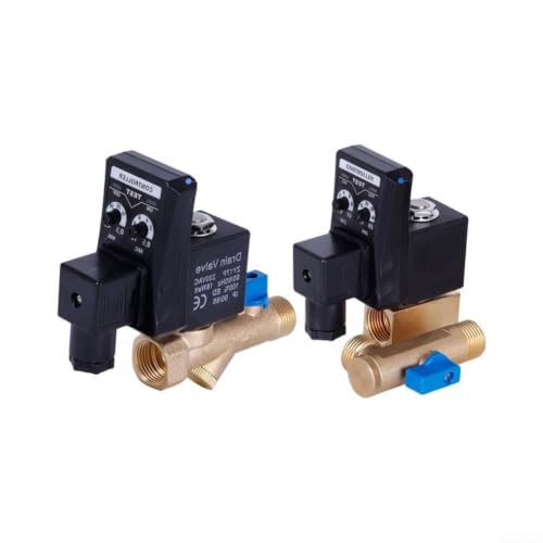 Minhe Válvula de drenaje automática programable de 1/2 NPT macho y voltaje DC12V A 5