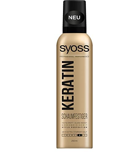 Syoss Mousse Kératine lot de 3 pour un brushing volumineux anti-frisottis durable