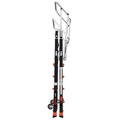 Little Giant Ladders, Adjustable Safety Cage, 5-9 foot, Safety Cage, Fiberglass, Type 1AA, 375 lbs weight rating, (18509-240)