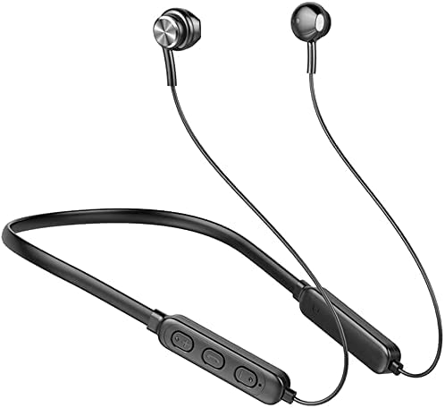 Wireless Headphones, Bluetooth Headphones,Sports Earbuds, Magnetic Earphones,Built-in Microphone IPX6 Waterproof Stereo Earphones for Gym Running 9 Hours Playtime Noise Cancelling Headsets