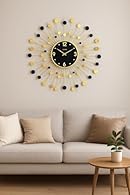 Elegant Sunburst Design β Eye-catching black and gold sunburst pattern with mirror-effect discs and radiating metal rods, creating a luxurious focal point for any wall. Large Statement Size β 70x70cm design makes a bold style statement, perfect for s...