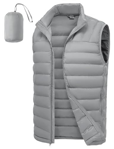 donhobo Herren Weste Jacke Leicht Packbare Steppweste Stehkragen...