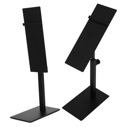 SOLUSTRE 2Pcs Adjustable Metal Shoe Display Stands Stainless Steel Shoe Holders for Home Retail Use Space Saving Shoe Racks for High Heels Sneakers Lightweight Convenient