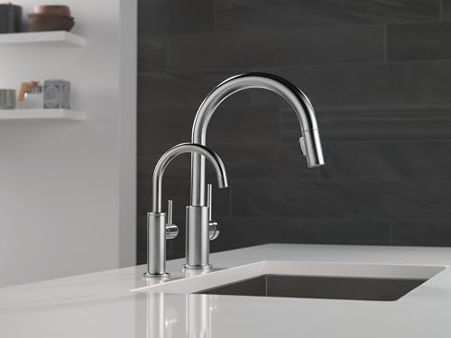 Image of Delta Faucet Instant Hot Water Dispenser Faucet Brushed Nickel, Instant Hot Water Tap, Hot Water Faucet, Arctic stainless 1930LF-H-AR (Tank and Filter Not Included)