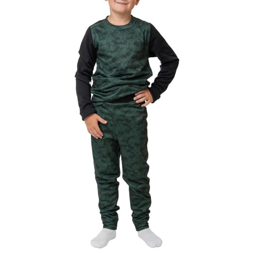 Bula Rainbow Baselayer Set (Kid's),Military Green, Small