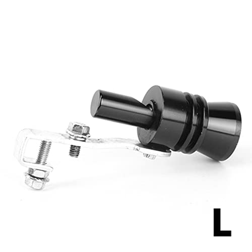 Universal Aluminum Simulator Whistler Exhaust Turbo Whistle Pipe Sound Muffler Blow Off Car Styling Tunning L 2Pcs Black 4102-L #TOP1