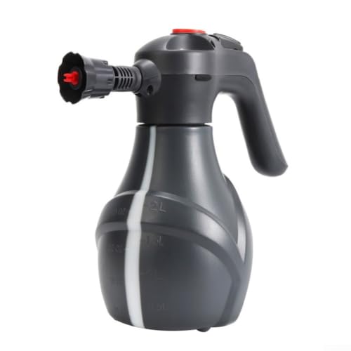 Pistola de espuma portátil de 2 L para kit de limpieza de coche, pulverizador eléctrico a presión USB-C con boquilla ajustable para manguera de jardín