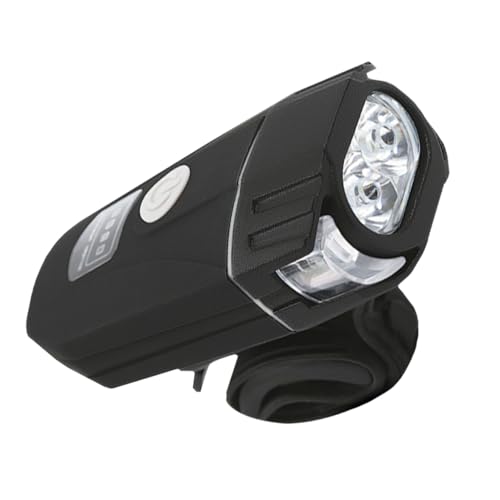 KOMBIUDA 1Pc Rechargeable Bike Headlight High Brightness LED Front Light for Cycling Outdoor Sports Battery Easy One Button Trigger Suitable for Night Riding