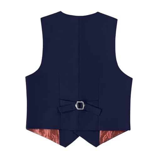 Image of Boys Formal Suit Vest Solid Vest for Toddler Kids Formal Wedding Outfit