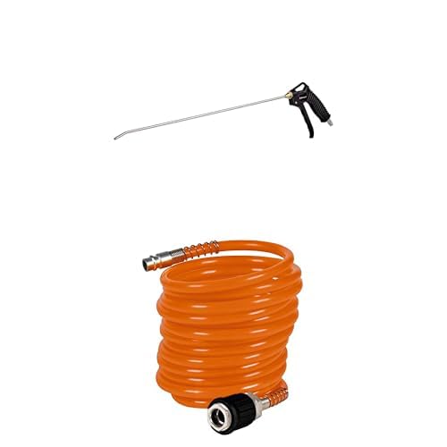 Pistolet de soufflage Einhell avec buse de 500mm et son tuyau spirale de 4m pour compresseur