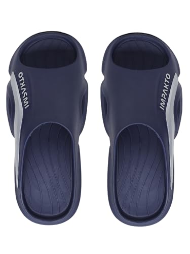 Image of Impakto Men EVA Flip Flops | Lightweight, Soft & Comfortable Slippers | Wide Toe Box, Airflow Ventilated Design, Anti-Skid & Water-Resistant, Indoor & Outdoor Chappal | Everyday Essentials