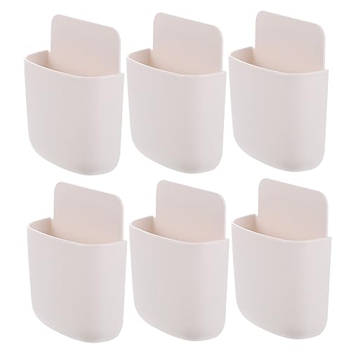 NAMOARLY 6piezas Bastidor De para Pared Soporte De Almacenamiento Adhesivo Estante De Almacenamiento para Distancia para Aire Acondicionado y Televisiones