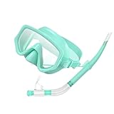 Ergonomisches Schnorchel-Set für Erwachsene, mit Tauch-Trockenschnorcheln...