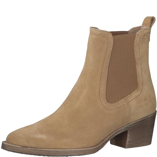 Tamaris Damen Sandaletten, Frauen Sandalen,bequem,flach,Sommerschuhe,Freizeitschuhe,offene Schuhe,Strandschuhe,Sommersandalen,Camel,38 EU