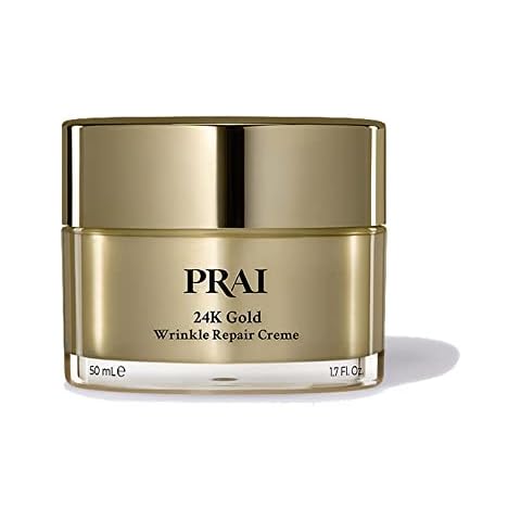 24K Gold by Prai Wrinkle Repair Face Creme 50ml, Improves Skin Elasticity, Repair Skin Firmness and Elasticity with Smoother and Radiant Skin Cover