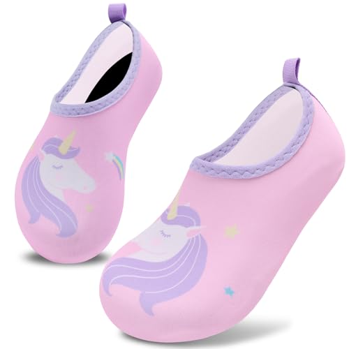 Image of VIFUUR Kids Water Shoes Girls Boys Quick Dry Aqua Socks for Beach Swim Outdoor Sports
