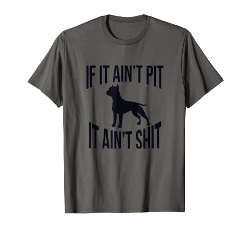 Perfetto per i proprietari di American Pit Bull Terrier, American Staffordshire, American Bully o qualsiasi altra razza con atleticismo, una testa bloccata, atteggiamento del cane da gioco. I pozzi sono la razza definitiva, quindi lasciate che tutti lo sappiano con questo design silhouette e la dichiarazione