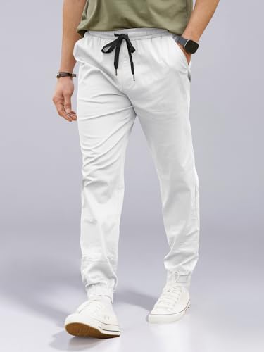 HOTake Men's Joggers Casual Lightweight Elastic Waist Drawstring Hiking Chino Pants Men2